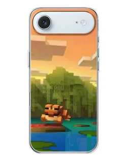 Чехол для iPhone 17 Air с картинкой «Майнкрафт закат солнца»