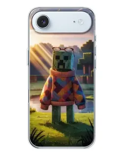 Чехол для iPhone 17 Air с картинкой «Крипер в свитере»