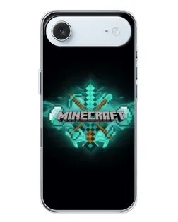 Чехол для iPhone 17 Air с картинкой «Minecraft Diamond лого»