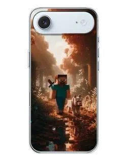 Чехол для iPhone 17 Air с картинкой «Стив в лесу»