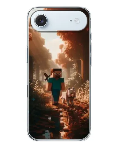 Чехол для iPhone 17 Air с картинкой «Стив в лесу»