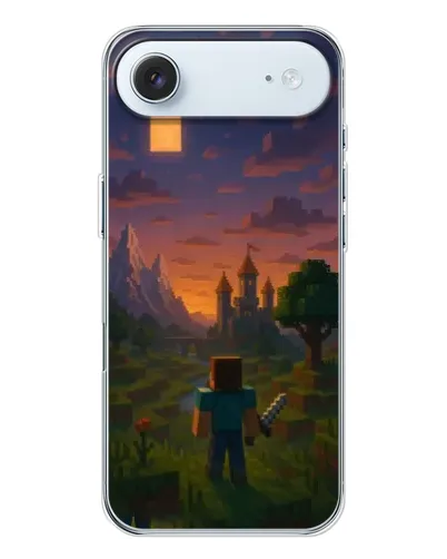 Чехол для iPhone 17 Air с картинкой «Стив у башни»