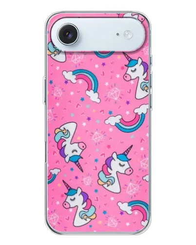 Чехол для iPhone 17 Air с картинкой «Unicorn паттерн розовый» Чехол для iPhone 17 Air с картинкой «Unicorn паттерн розовый»