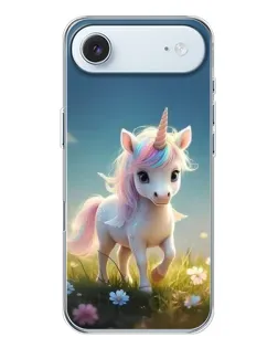 Чехол для iPhone 17 Air с картинкой «Единорог на поляне»