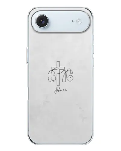 Чехол для iPhone 17 Air с картинкой «Иоанна 3:16 Крест» Чехол для iPhone 17 Air с картинкой «Иоанна 3:16 Крест»