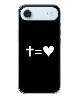 Чехол для iPhone 17 Air с картинкой «Крест и Сердце»