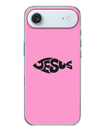 Чехол для iPhone 17 Air с картинкой «Розовый символ Jesus» Чехол для iPhone 17 Air с картинкой «Розовый символ Jesus»
