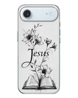 Чехол для iPhone 17 Air с картинкой «Цветы и Библия»