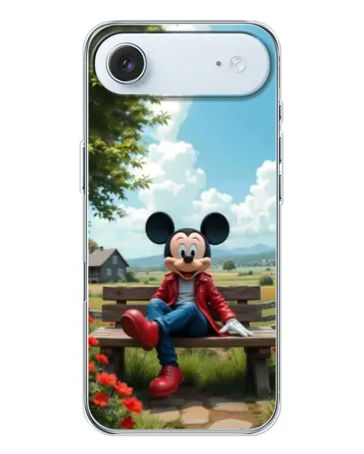 Чехол для iPhone 17 Air с картинкой «Микки на скамейке» Чехол для iPhone 17 Air с картинкой «Микки на скамейке»