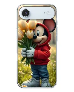 Чехол для iPhone 17 Air с картинкой «Микки с тюльпанами»
