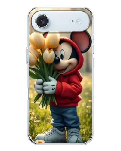 Чехол для iPhone 17 Air с картинкой «Микки с тюльпанами» Чехол для iPhone 17 Air с картинкой «Микки с тюльпанами»