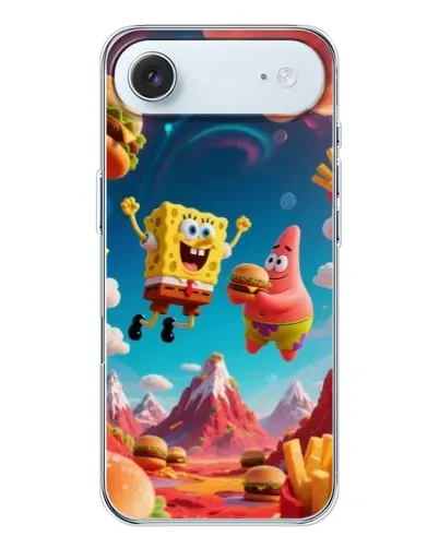 Чехол для iPhone 17 Air с картинкой «Космический фастфуд»