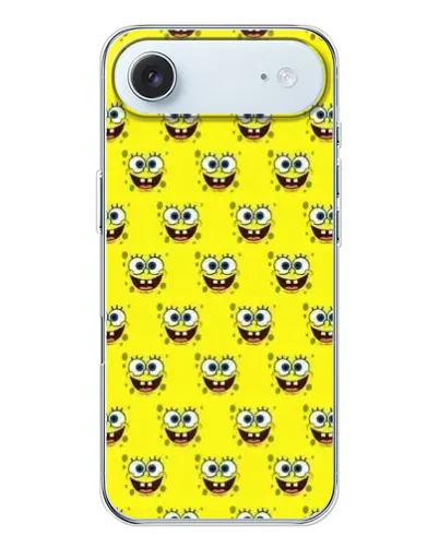 Чехол для iPhone 17 Air с картинкой «Паттерн Губка Боб»