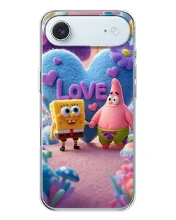 Чехол для iPhone 17 Air с картинкой «Губка Боб Патрик»