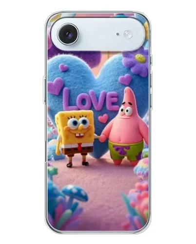 Чехол для iPhone 17 Air с картинкой «Губка Боб Патрик»