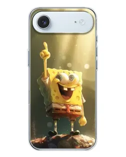 Чехол для iPhone 17 Air с картинкой «Сияющий Спанч Боб»