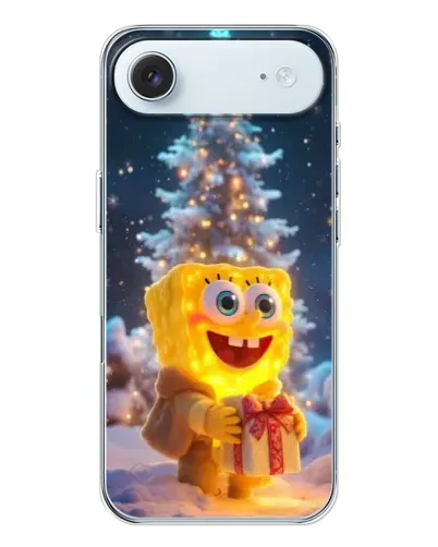 Чехол для iPhone 17 Air с картинкой «Рождественский Спанч Боб»