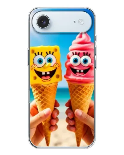 Чехол для iPhone 17 Air с картинкой «Спанч Боб мороженое»