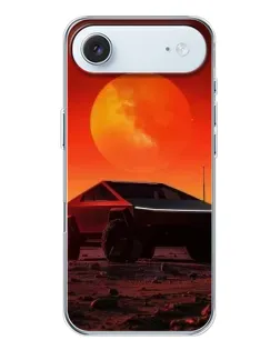 Чехол для iPhone 17 Air с картинкой «Cybertruck на Марсе»