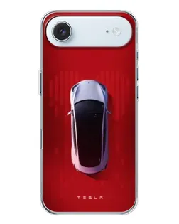 Чехол для iPhone 17 Air с картинкой «Tesla Top View»