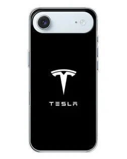 Чехол для iPhone 17 Air с картинкой «Tesla White Logo»