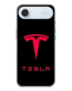 Чехол для iPhone 17 Air с картинкой «Tesla Red Logo»