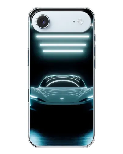 Чехол для iPhone 17 Air с картинкой «Tesla в неоне» Чехол для iPhone 17 Air с картинкой «Tesla в неоне»