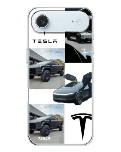 Чехол для iPhone 17 Air с картинкой «Коллаж Cybertruck Tesla» Чехол для iPhone 17 Air с картинкой «Коллаж Cybertruck Tesla»
