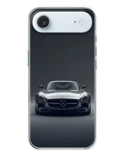 Чехол для iPhone 17 Air с картинкой «Mercedes на черном»
