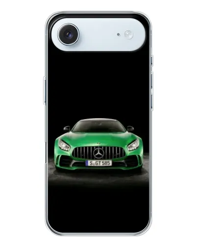 Чехол для iPhone 17 Air с картинкой «Mercedes — неоновый лого»