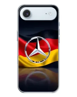 Чехол для iPhone 17 Air с картинкой «Mercedes — флаг Германии»