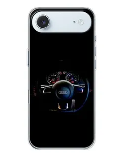 Чехол для iPhone 17 Air с картинкой «Салон Audi — руль»