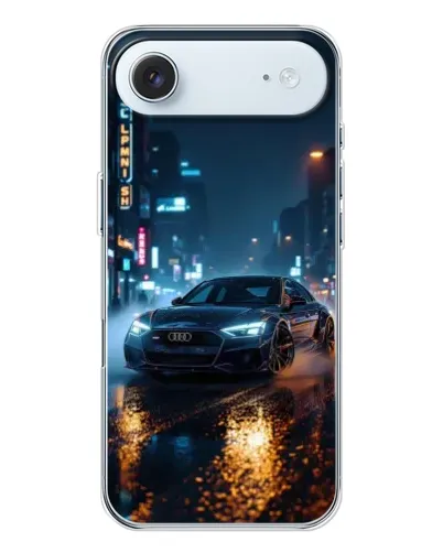 Чехол для iPhone 17 Air с картинкой «Ночной город и Audi»