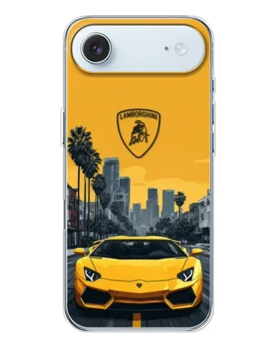 Чехол для iPhone 17 Air с картинкой «Желтый Lamborghini город» Чехол для iPhone 17 Air с картинкой «Желтый Lamborghini город»