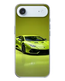 Чехол для iPhone 17 Air с картинкой «Салатовый Lamborghini Huracan»