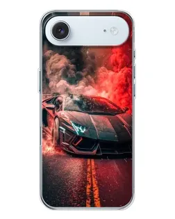 Чехол для iPhone 17 Air с картинкой «Lamborghini красный дым»