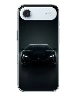 Чехол для iPhone 17 Air с картинкой «Черный Lamborghini Aventador»