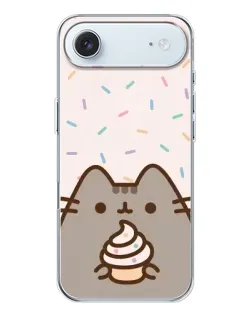 Чехол для iPhone 17 Air с картинкой «Пушин с кексом»