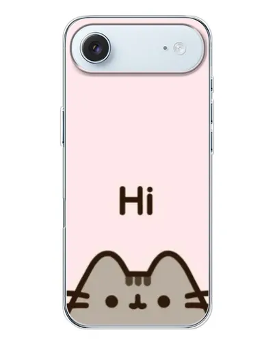 Чехол для iPhone 17 Air с картинкой «Пушин говорит Hi» Чехол для iPhone 17 Air с картинкой «Пушин говорит Hi»