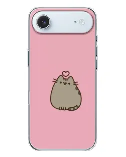 Чехол для iPhone 17 Air с картинкой «Pusheen сердце»