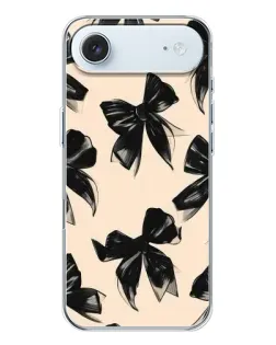 Чехол для iPhone 17 Air с картинкой «Паттерн черные банты» Чехол для iPhone 17 Air с картинкой «Паттерн черные банты»