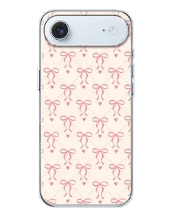 Чехол для iPhone 17 Air с картинкой «Розовые бантики Coquette»