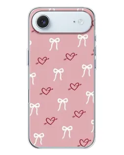 Чехол для iPhone 17 Air с картинкой «Сердца и банты»