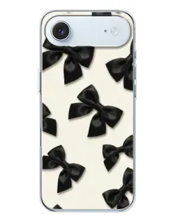 Чехол для iPhone 17 Air с картинкой «Черные бантики»