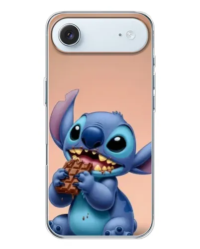 Чехол для iPhone 17 Air с картинкой «Стич ест шоколад»