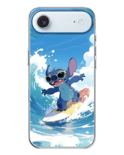 Чехол для iPhone 17 Air с картинкой «Стич на волне»