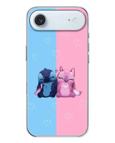 Чехол для iPhone 17 Air с картинкой «Stitch и Angel Love»
