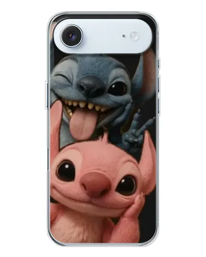 Чехол для iPhone 17 Air с картинкой «Стич и Ангел»