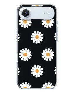 Чохол для iPhone 17 Air з картинкою «Ромашки на чорному»