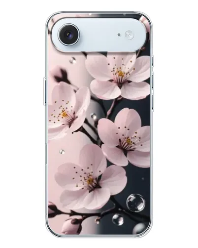 Чехол для iPhone 17 Air с картинкой «Нежная сакура и капли» Чехол для iPhone 17 Air с картинкой «Нежная сакура и капли»